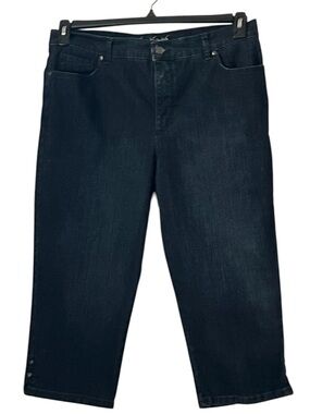 Gloria Vanderbilt Deep Indigo Capri Jeans, Size 16P